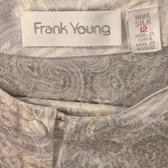 Silk Blouse and Scarf Set EUC 🐝 Size 12 - Picture 8 of 8